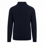 Navy Collar Knit Sweater
